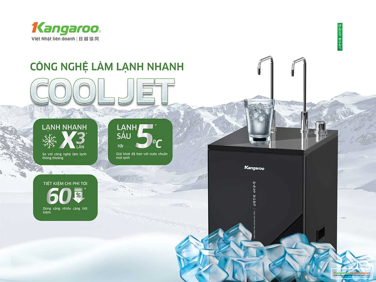 Máy lọc nước Kangaroo Hydrogen nóng lạnh KG12S3H3 Máy lọc nước Kangaroo Hydrogen nóng lạnh KG12S3H3