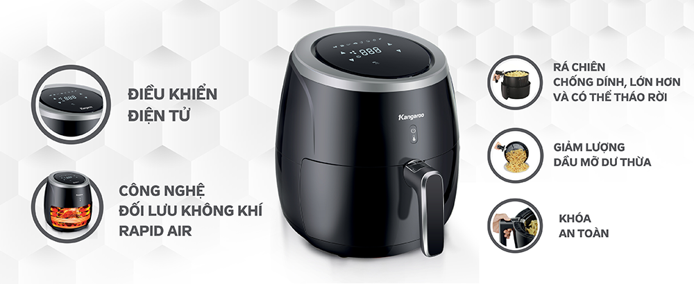 Nồi chiên không dầu kangaroo KG52AF1A 