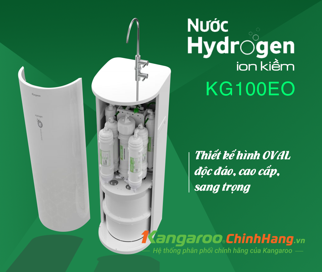 Máy lọc nước Kangaroo Hydrogen ion kiềm KG100EO Máy lọc nước Kangaroo Hydrogen ion kiềm KG100EO